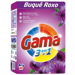 Стиральный порошок Gama Buquê Roxo Universal 3в1, 40 стирок, 2.2 кг 